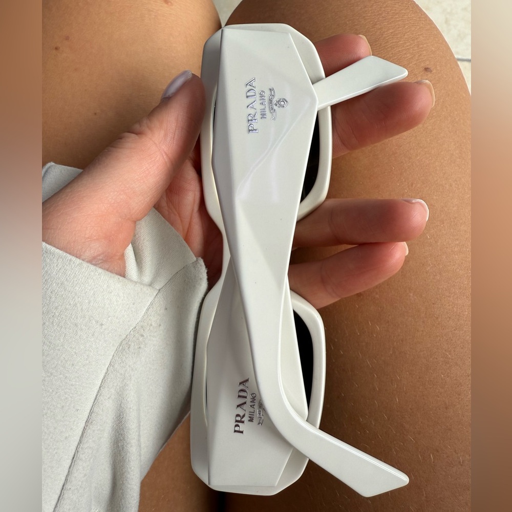 White Prada sunglasses